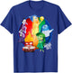 Disney Pixar Inside Out Colorful Circle Group Shot T-Shirt - T-Shirt | Royal