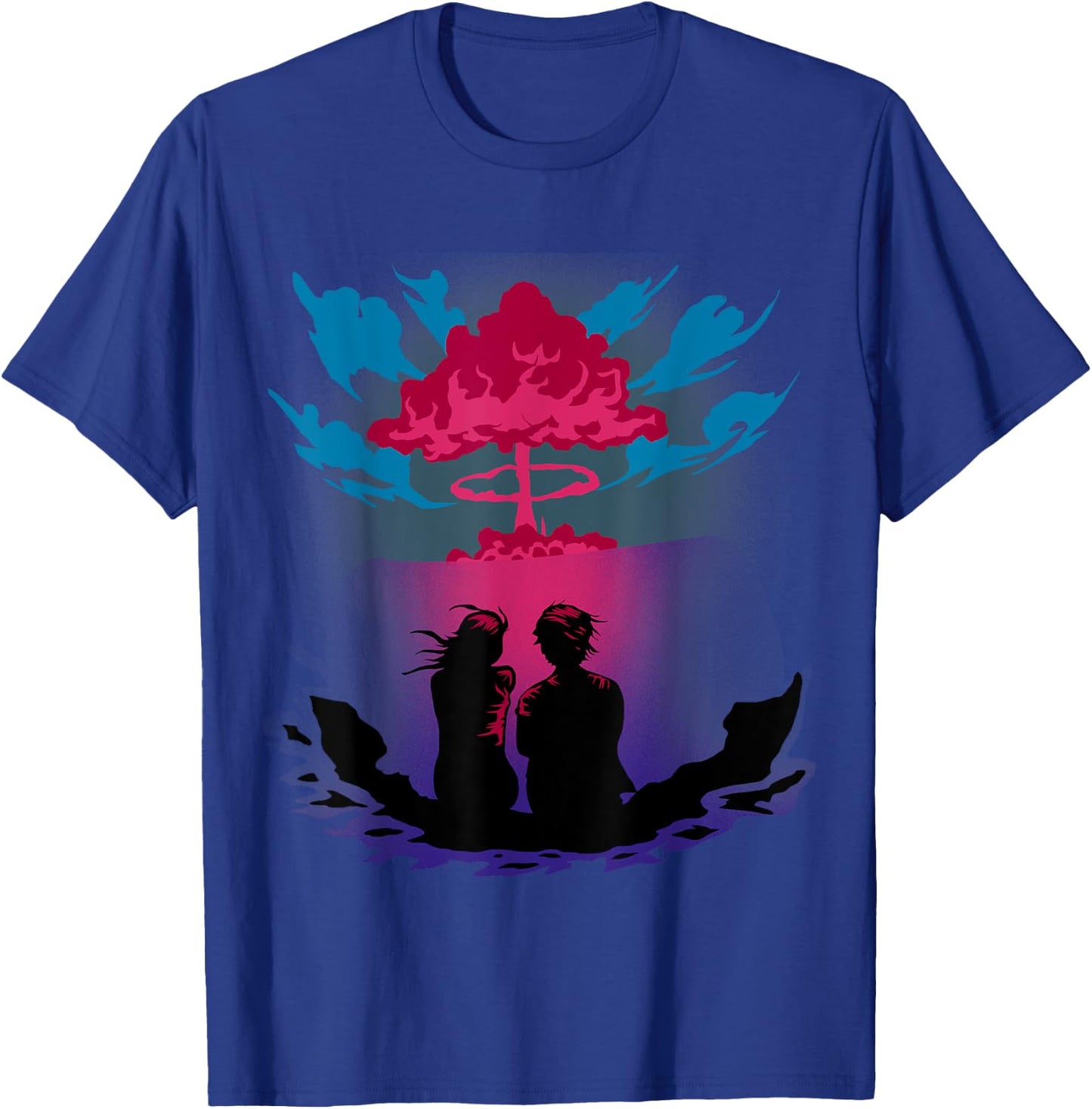 Nuke Atom Bomb Atomic Love Couple Fallout Hydrogen Gift T-Shirt - T-Shirt | Royal