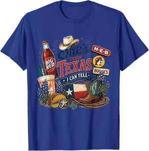 Shes from Texas I Can Tell State Pride Woman T-Shirt - T-Shirt | Royal