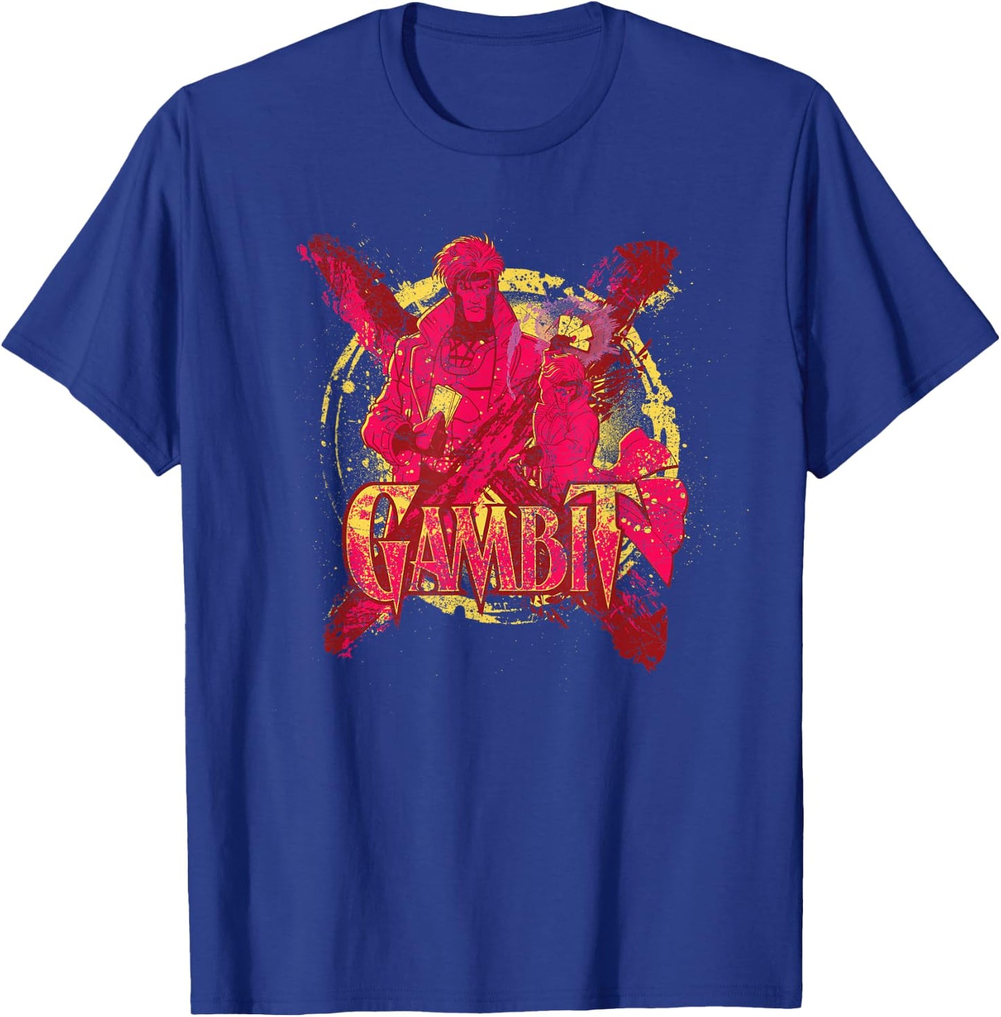 Marvel X-Men Gambit Retro 90s T-Shirt - T-Shirt | Royal