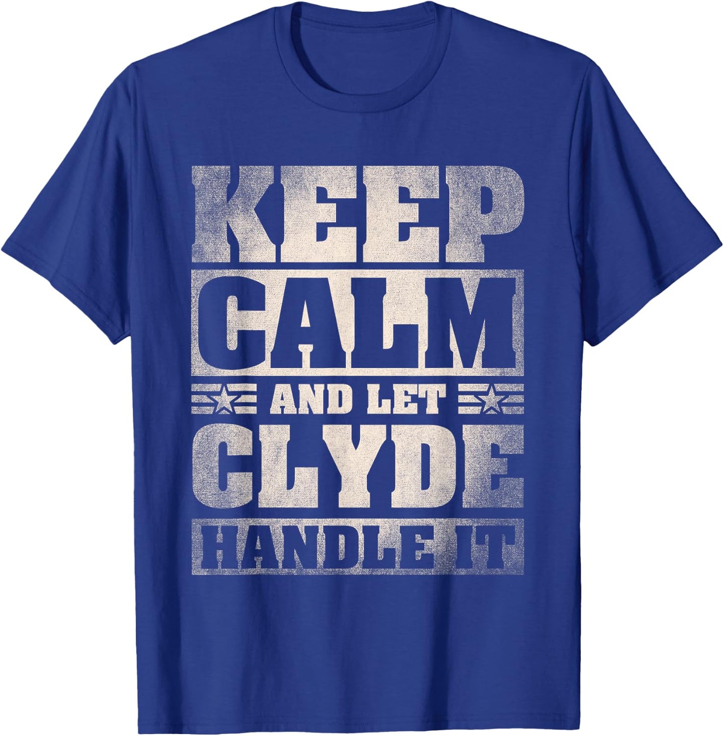 Clyde Name Shirt Personalized Clyde First Name T-Shirt - T-Shirt | Royal