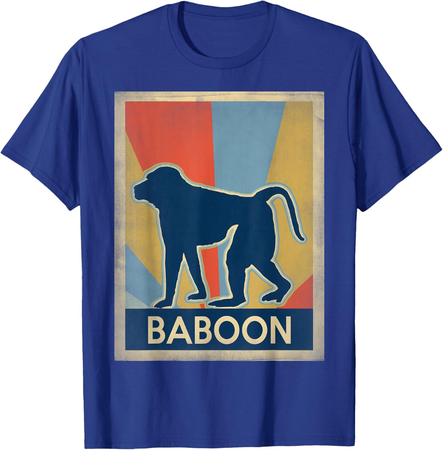 Vintage Style baboon T-Shirt - T-Shirt | Royal