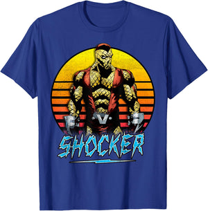 Marvel Shocker Retro 90's Spider-Man Sunset Graphic T-Shirt - T-Shirt | Royal