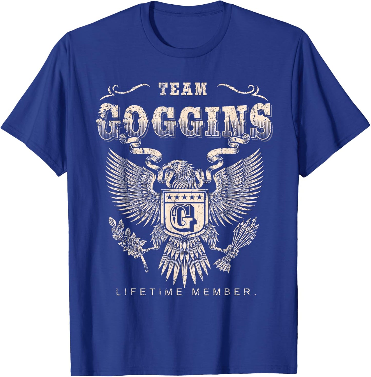 Team Goggins Family Name Lifetime Member T-Shirt - T-Shirt | Royal