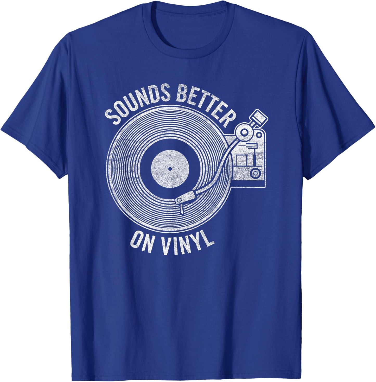 Sounds Better on Vinyl - Record album lover gift T-Shirt - T-Shirt | Royal