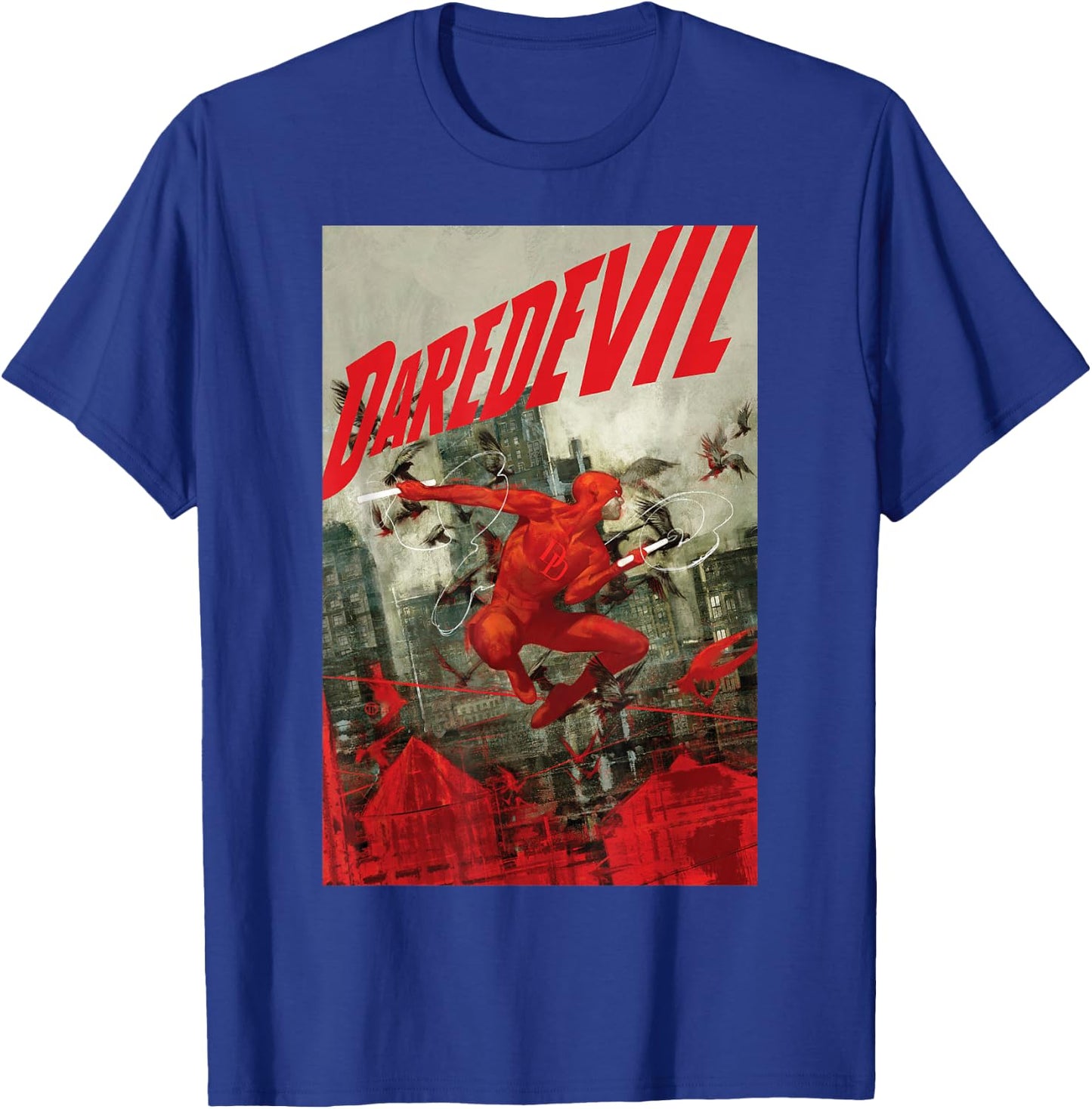 Marvel Comixology Daredevil Know Fear Comic Book Cover Small T-Shirt - T-Shirt | Royal