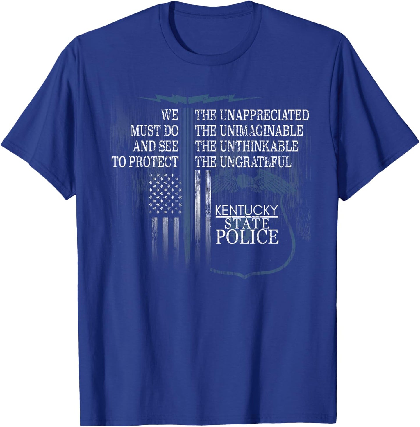 Kentucky State Police Shirt Kentucky State Trooper Shirt T-Shirt - T-Shirt | Royal