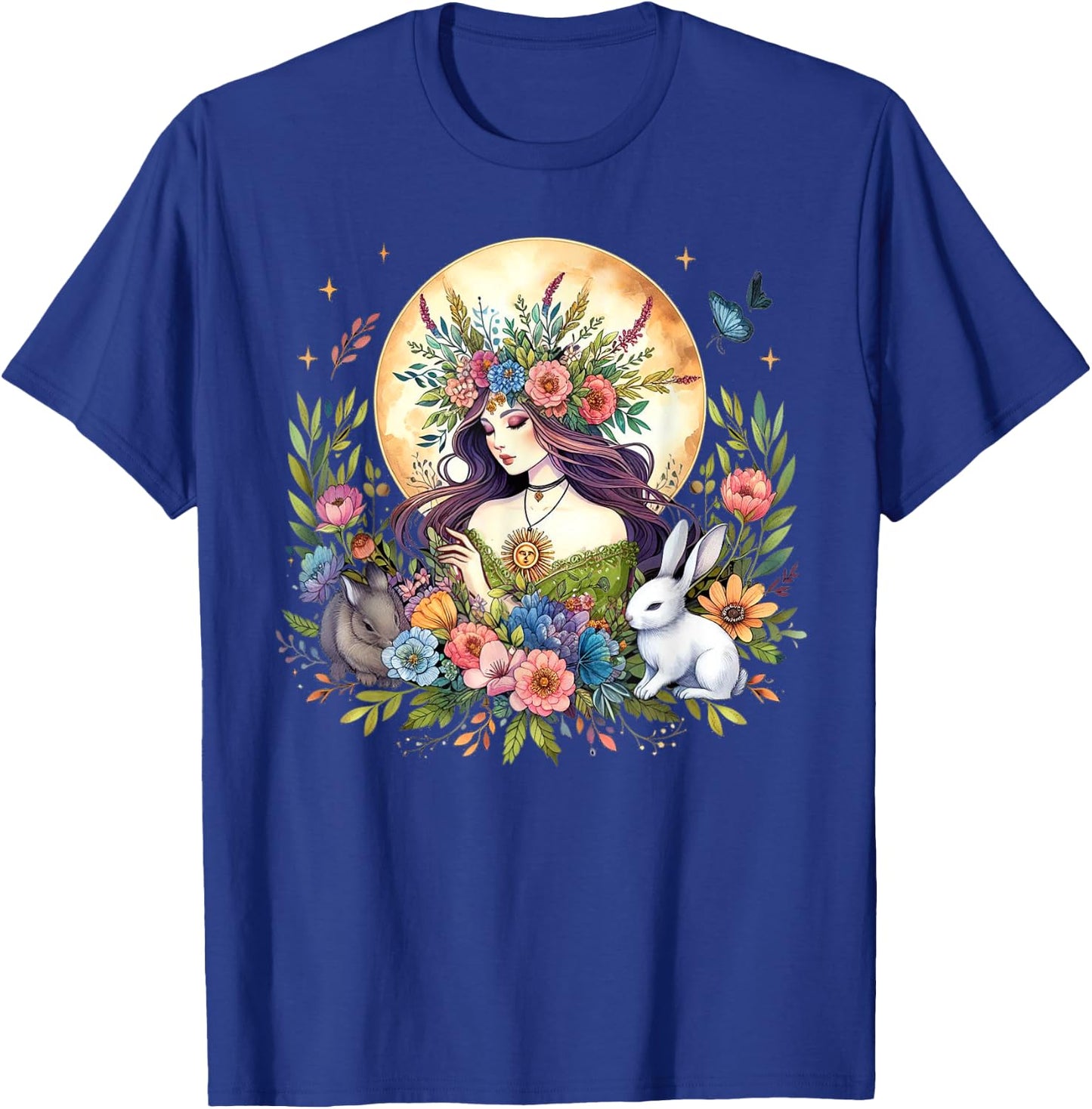 Ostara Goddess Spring Festival Equinox Pagan Ostara Vibes T-Shirt - T-Shirt | Royal