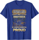 My Brother Is A Soldier - Proud Military Brother, Sister T-Shirt - T-Shirt | Royal