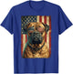 American Flag Bullmastiff Patriotic Dog Owner T-Shirt - T-Shirt | Royal