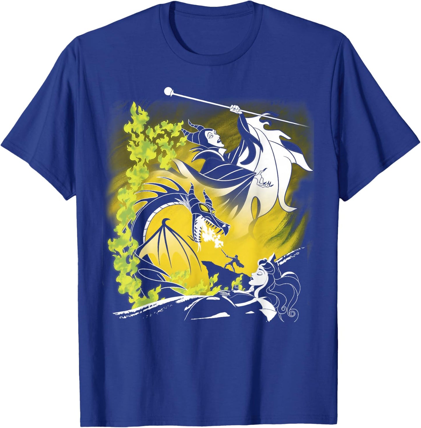 Disney Sleeping Beauty Witch Dragon Fire Graphic T-Shirt - T-Shirt | Royal