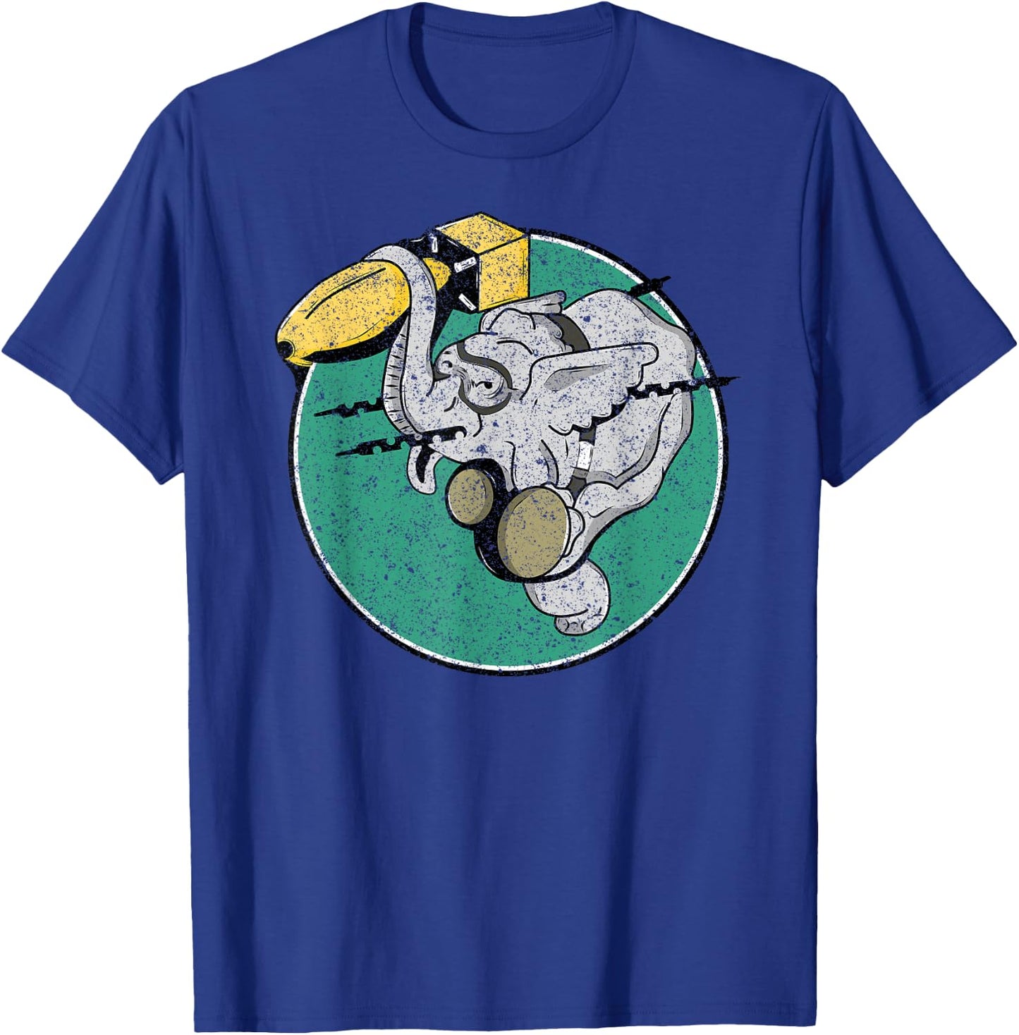 WW2 404th Bombardment Squadron Patch Distressed T-Shirt - T-Shirt | Royal