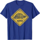 Turtle Crossing Road Sign | Box Turtle T-Shirt - T-Shirt | Royal