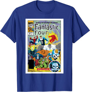 Marvel Exclusive Fantastic Four Vintage Comic Book Cover Small T-Shirt - T-Shirt | Royal