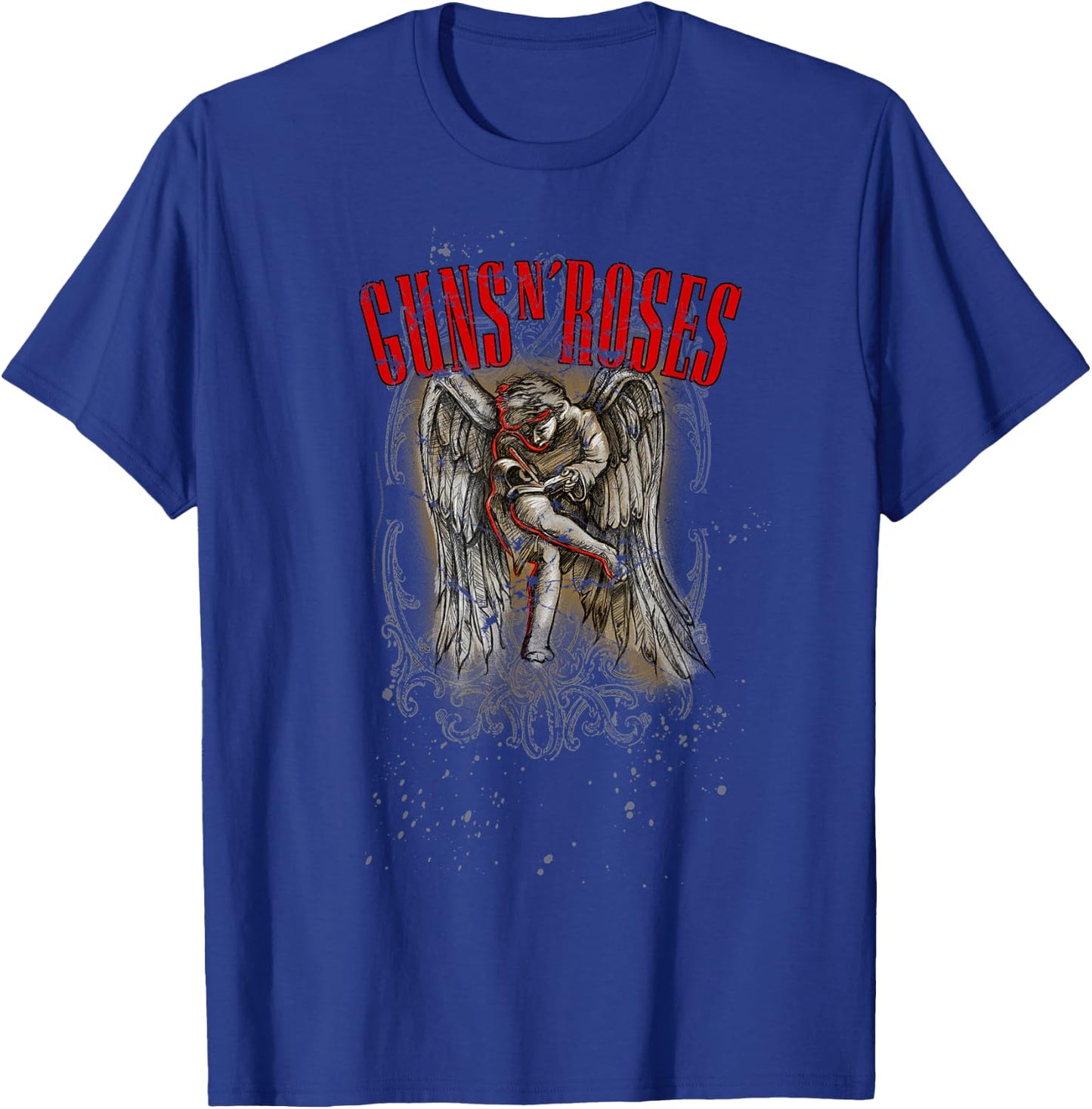 Guns N' Roses Official Sketched Cherub T-Shirt - T-Shirt | Royal