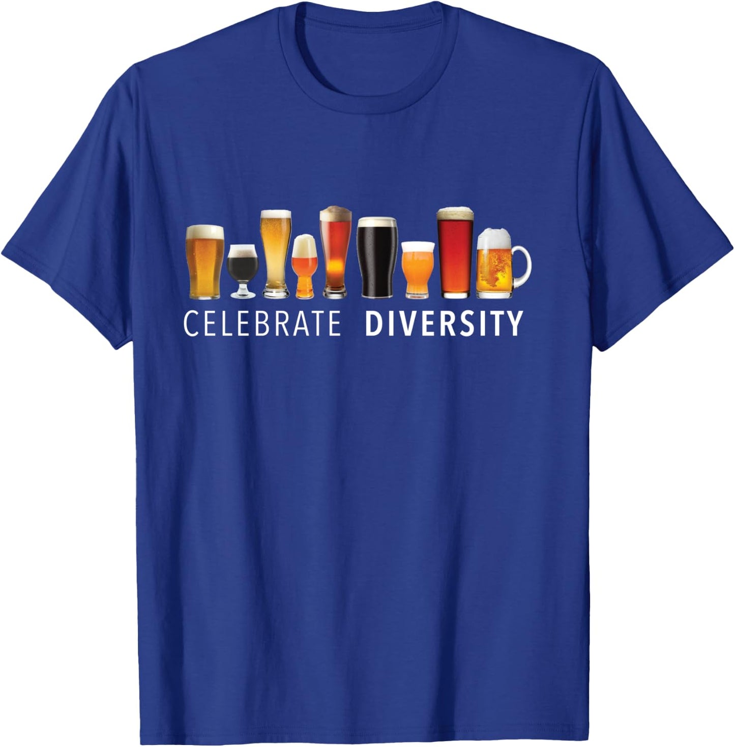Celebrate Diversity Craft Beer Drinking T-Shirt - T-Shirt | Royal