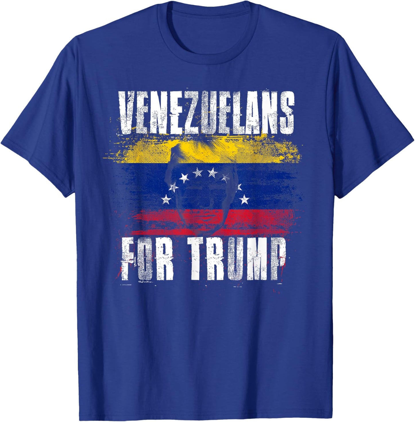 Venezuelan For Trump - American and Venezuela Patriotic T-Shirt - T-Shirt | Royal