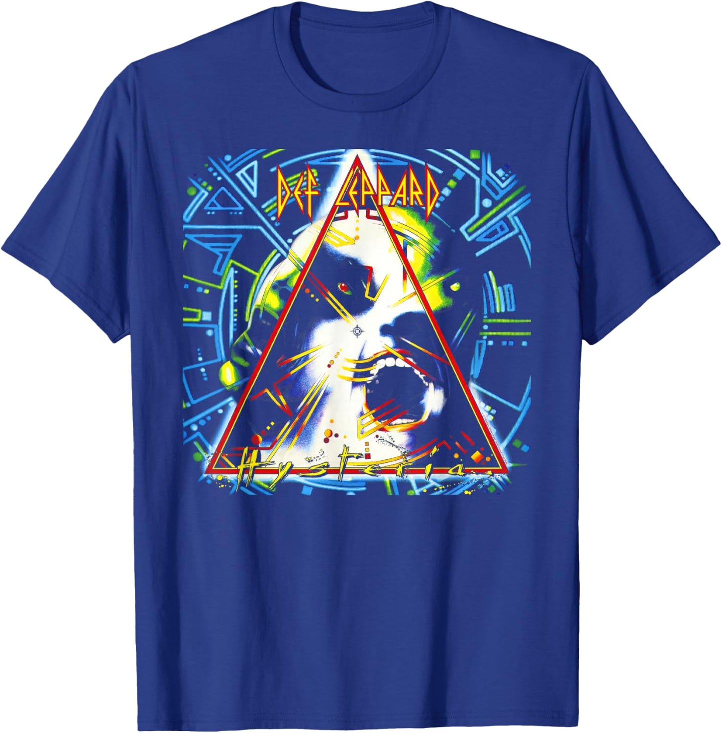 Def Leppard - Hysteria Album Short Sleeve T-Shirt - T-Shirt | Royal