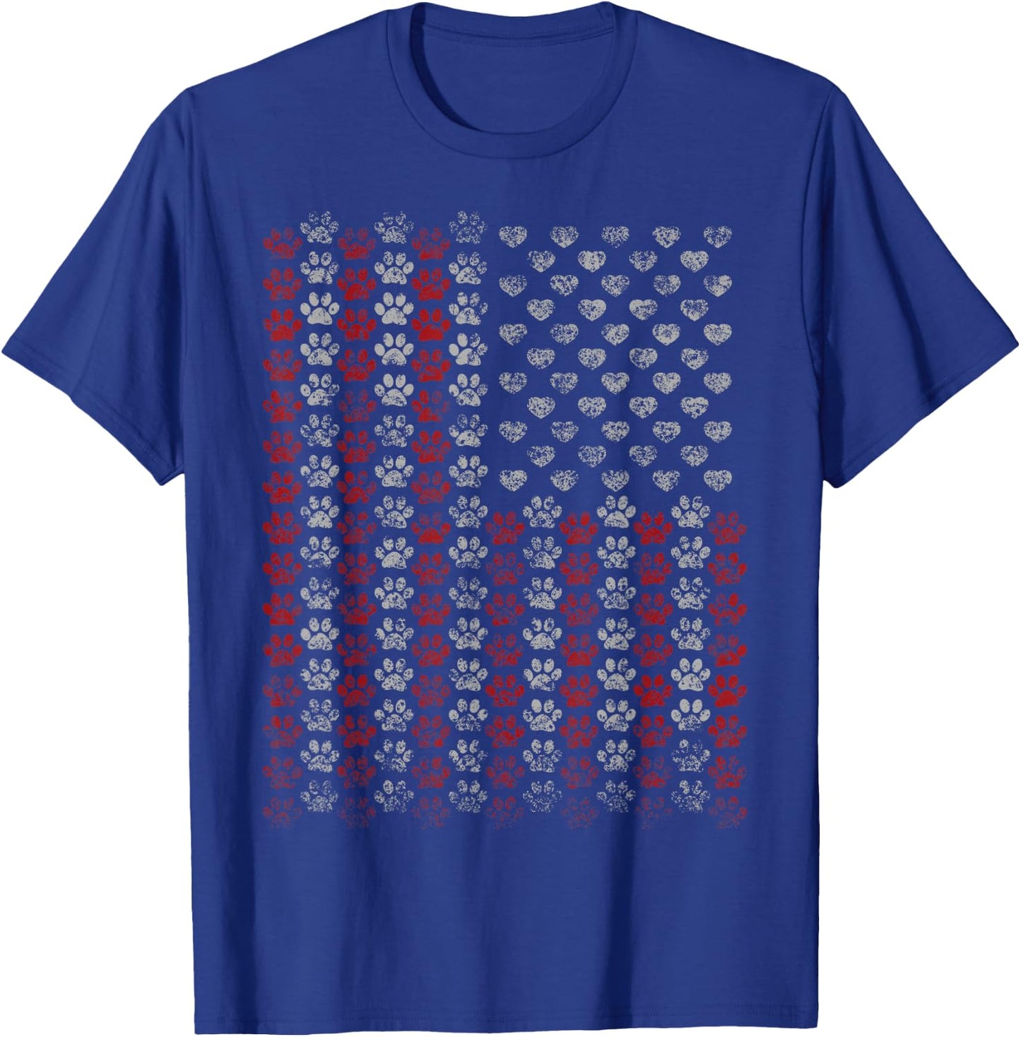 Fun Patriotic Veterans Day Shirt for Dog & Cat Lovers rc Kids Men T-Shirt - T-Shirt | Royal