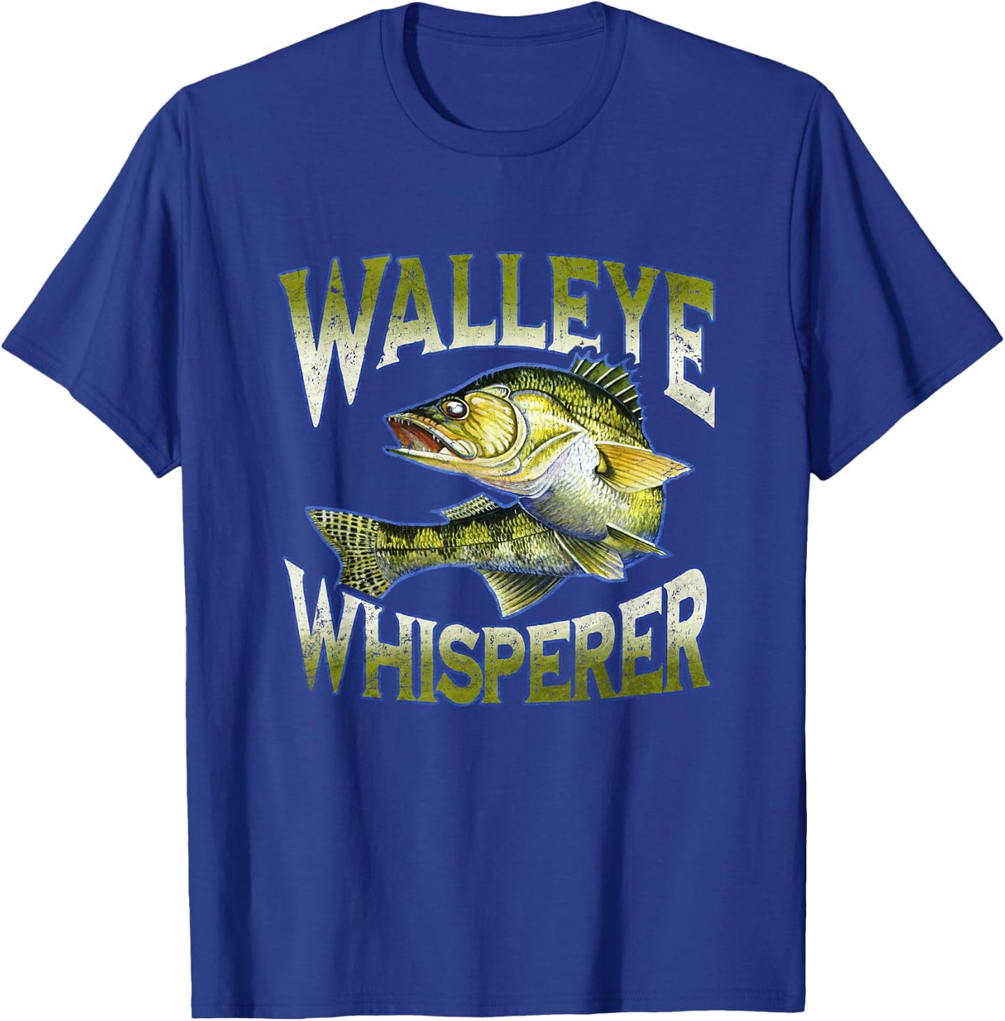 Walleye Whisperer Graphic Fishing Apparel Gift Fisherman T-Shirt - T-Shirt | Royal