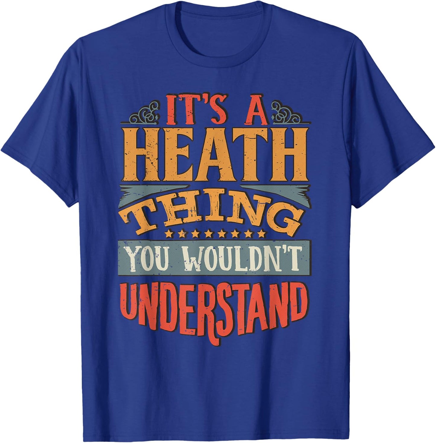 Heath Name T-Shirt - T-Shirt | Royal