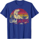LiamSaurus Funny Personalized Dinosaur T Rex Name T-Shirt - T-Shirt | Royal