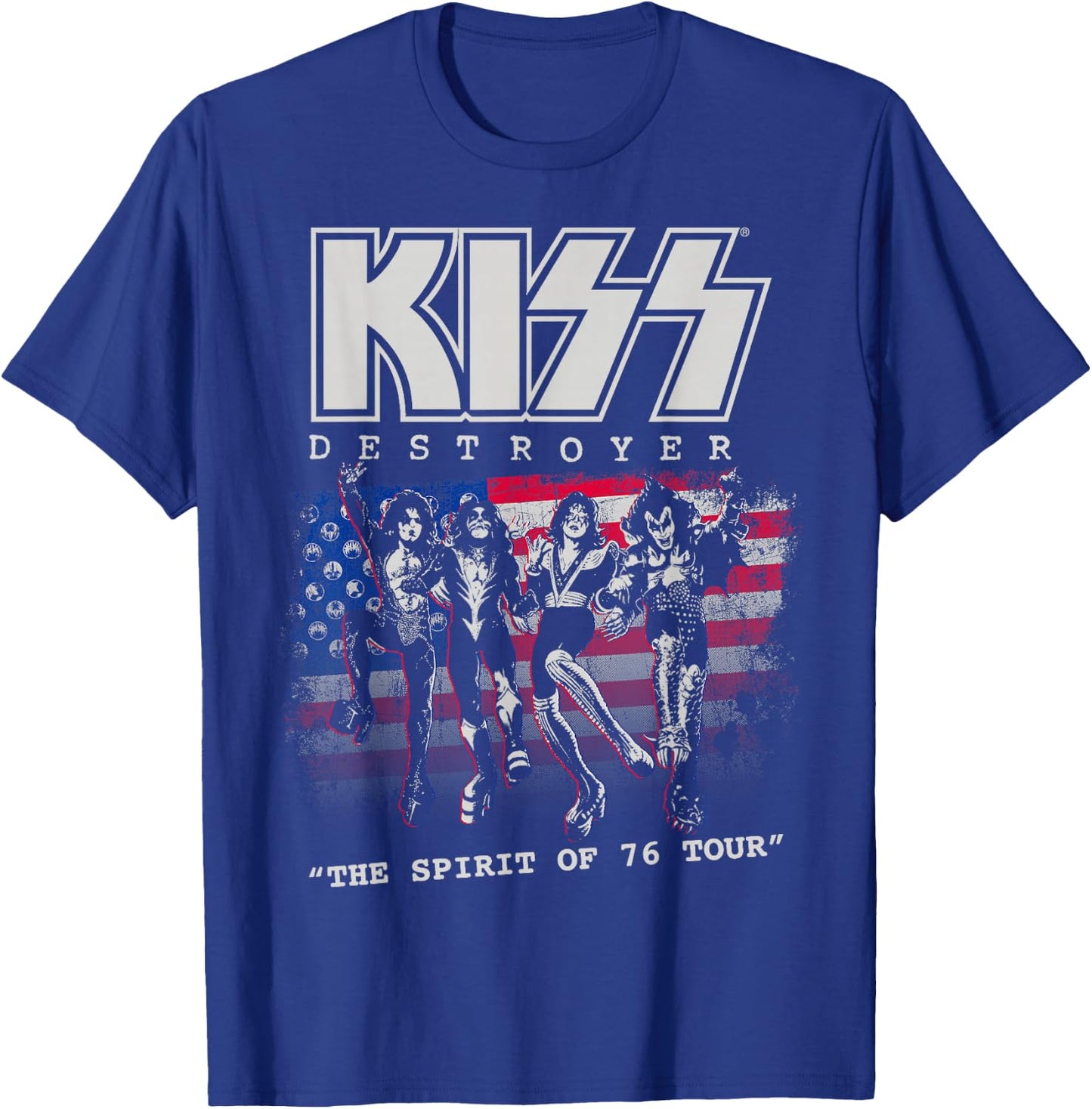KISS - Destroyer: The Spirit of '76 T-Shirt - T-Shirt | Royal