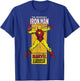 Marvel The Invincible Iron Man Retro Comic Side Panel Stamp T-Shirt - T-Shirt | Royal
