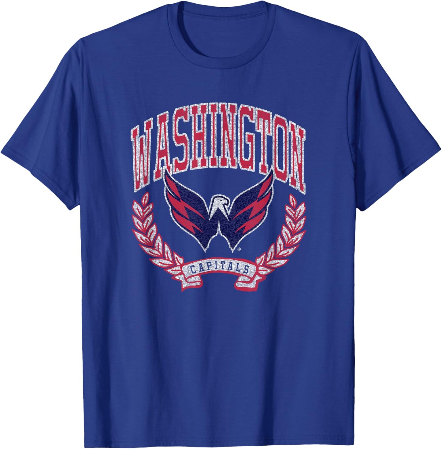 Washington Capitals Vintage Victory Dark Heather Licensed T-Shirt - T-Shirt | Royal