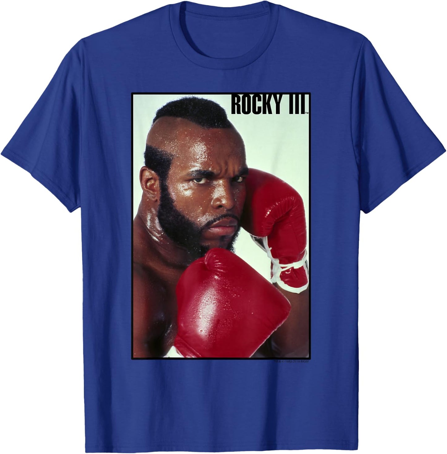 Rocky 3 Clubber Lang Fight Pose Full Color Poster T-Shirt - T-Shirt | Royal