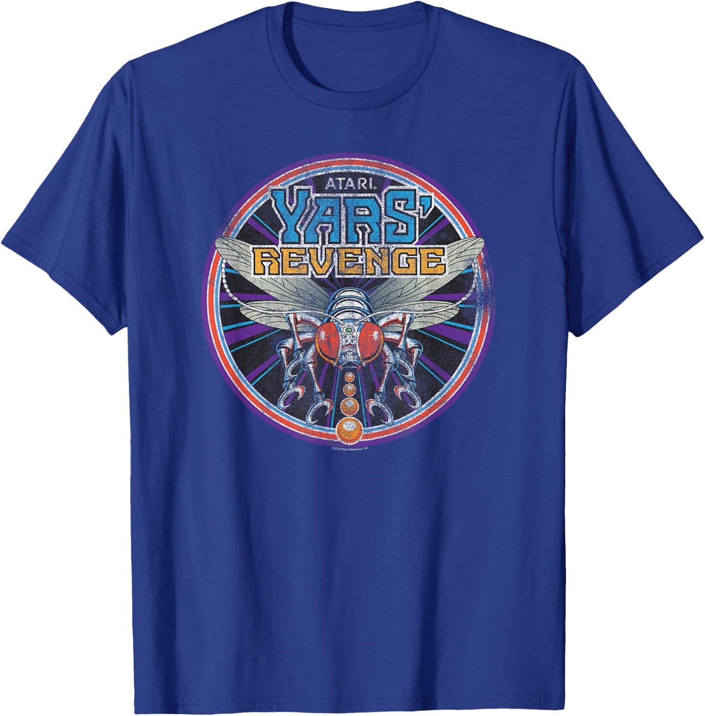 Atari Yars Revenge Arcade Video Game T-Shirt - T-Shirt | Royal