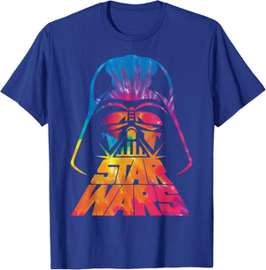 Star Wars Darth Vader Tie Dye Helmet Graphic Z1 T-Shirt - T-Shirt | Royal