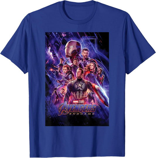 Marvel Studios Avengers Endgame Space Group Shot Poster T-Shirt - T-Shirt | Royal