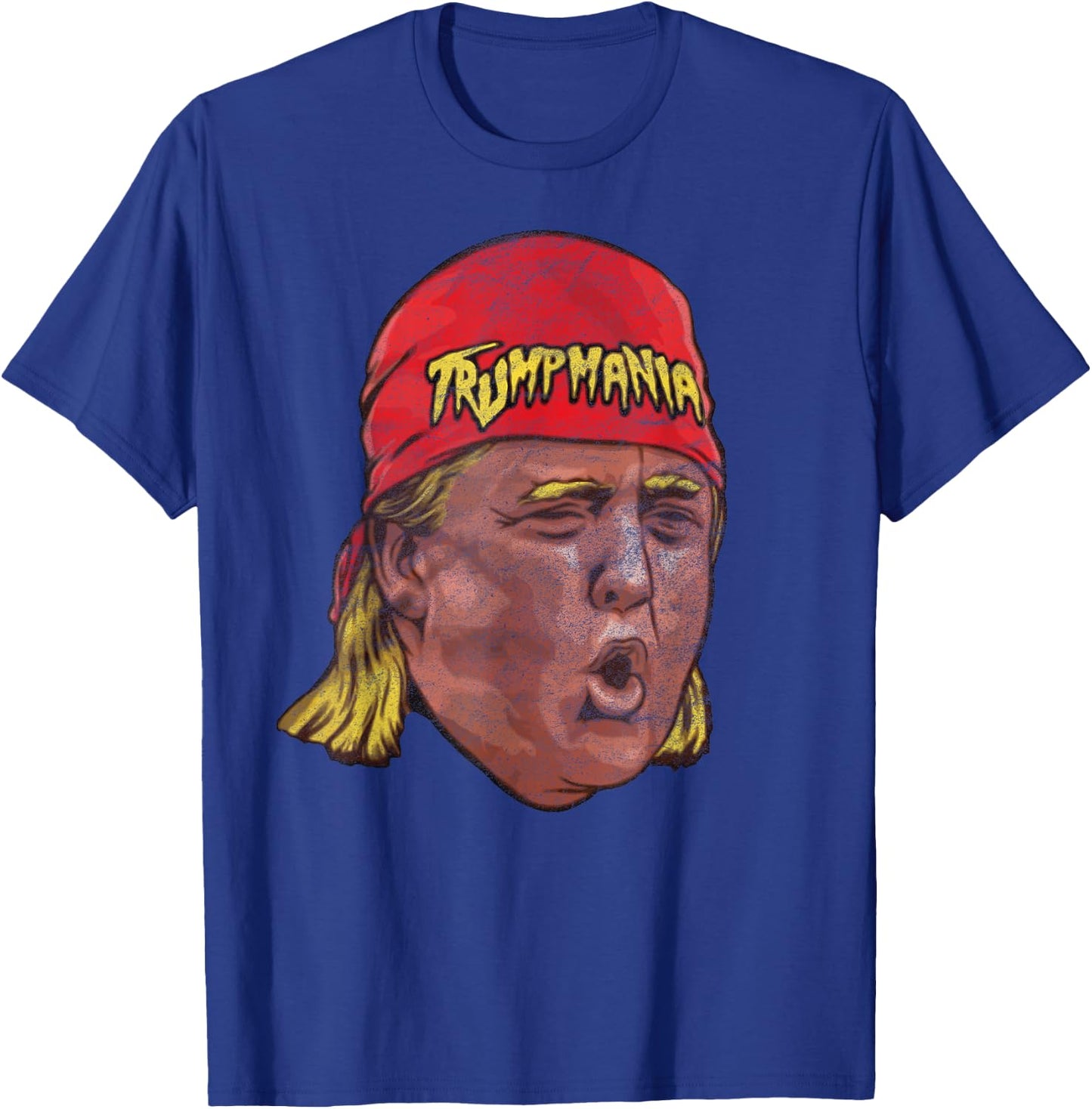 Trumpmania Old School Wrestling Trump Lover Gift T-Shirt - T-Shirt | Royal