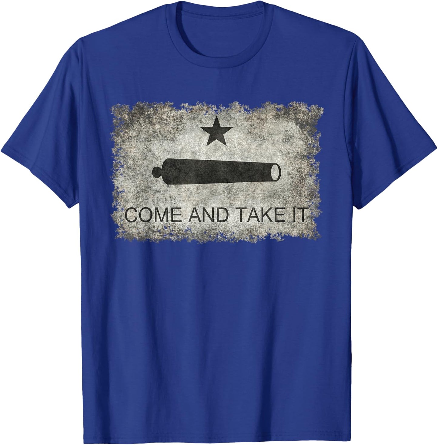 Historical Vintage Texas Come and Take it Flag T Shirt T-Shirt - T-Shirt | Royal