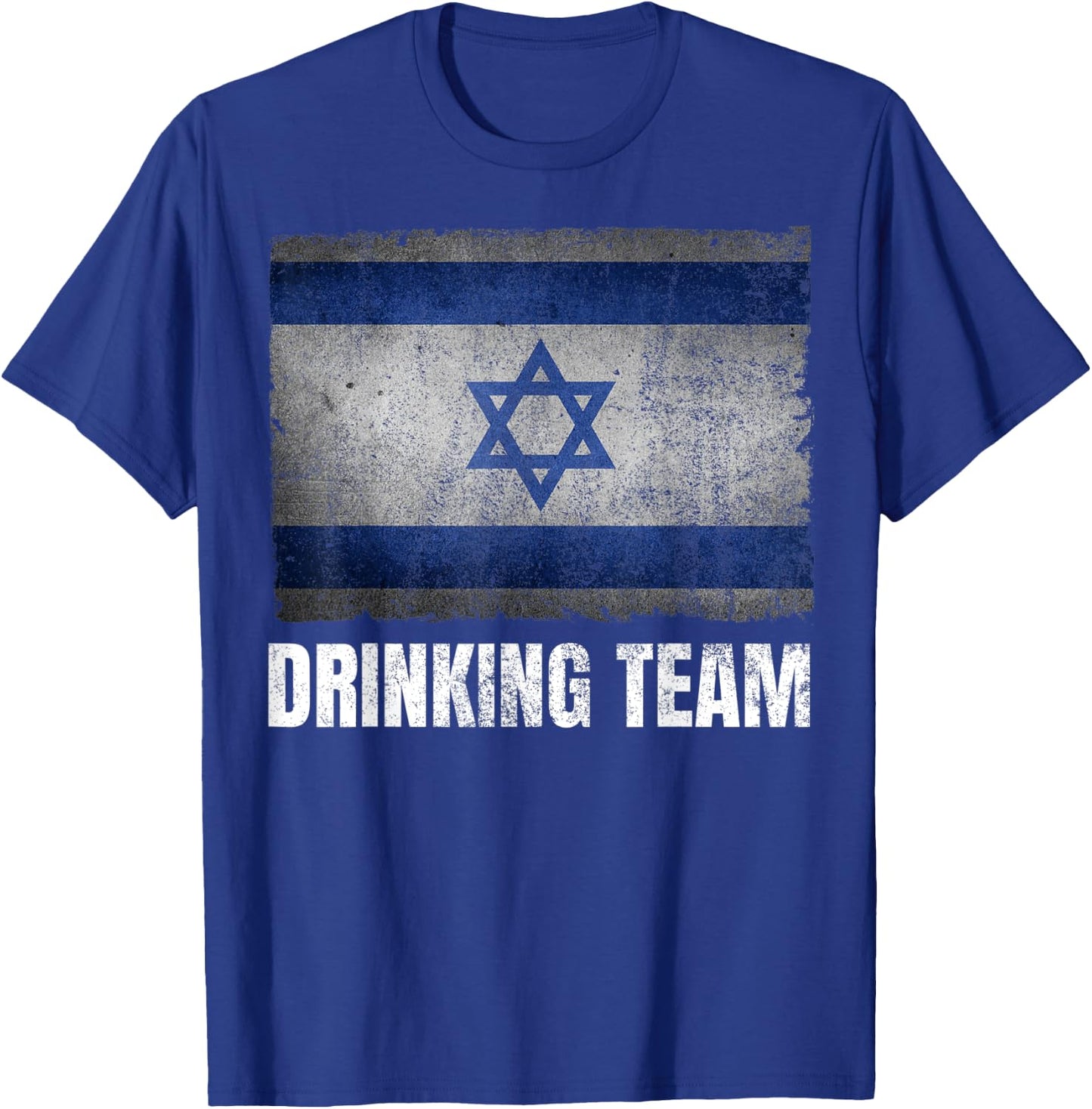 Israel Drinking Team Shirt Funny Jewish Gifts Israeli Flag T-Shirt - T-Shirt | Royal
