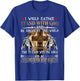 I Would Rather Stand With God Knight Templar T-Shirt - T-Shirt | Royal