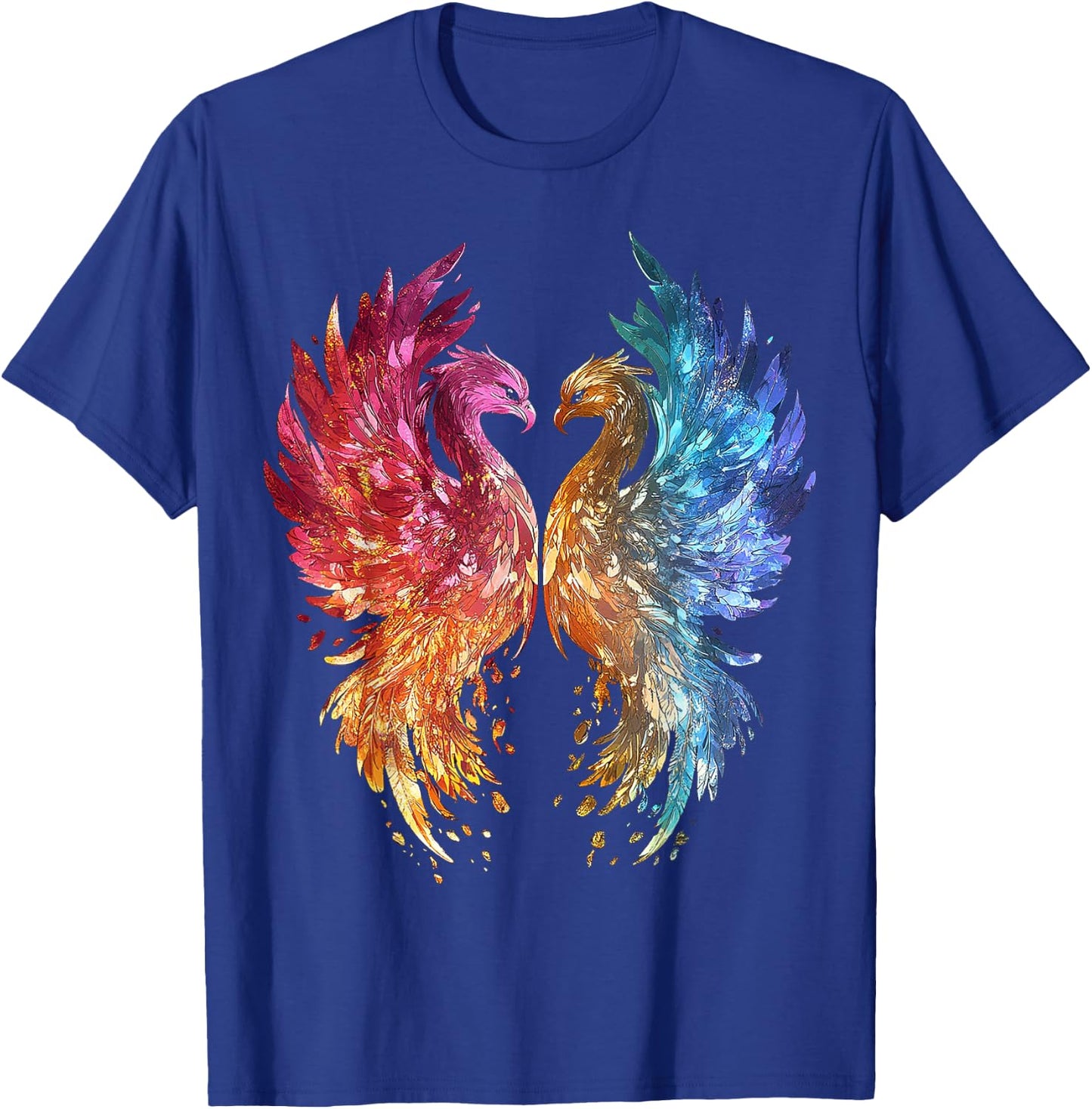 Phoenix Mythical Graphic Fantasy Artwork Phoenix T-Shirt - T-Shirt | Royal