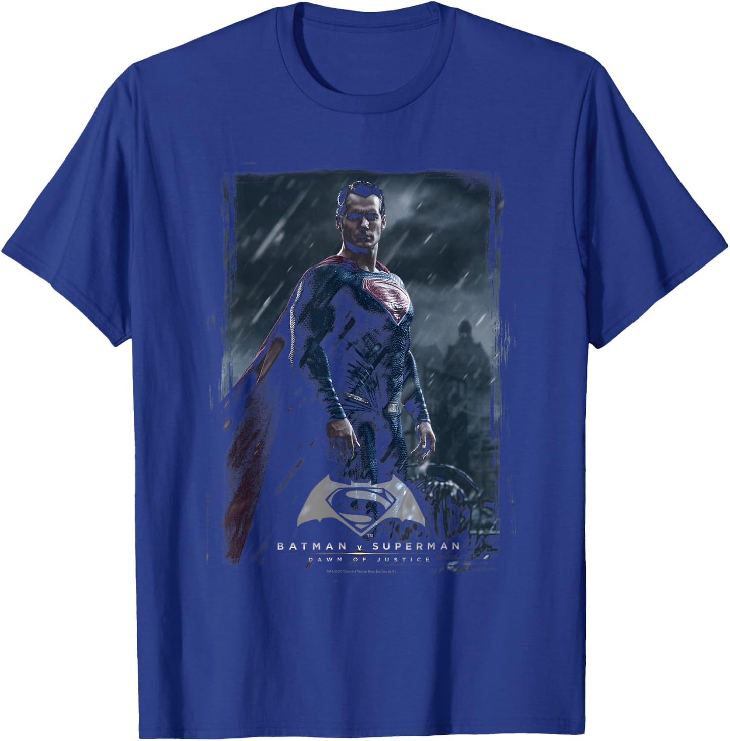 Batman v Superman Super Poster T Shirt T-Shirt - T-Shirt | Royal
