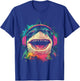 Shark Animal Graphic Music Headphone Art Shark T-Shirt - T-Shirt | Royal