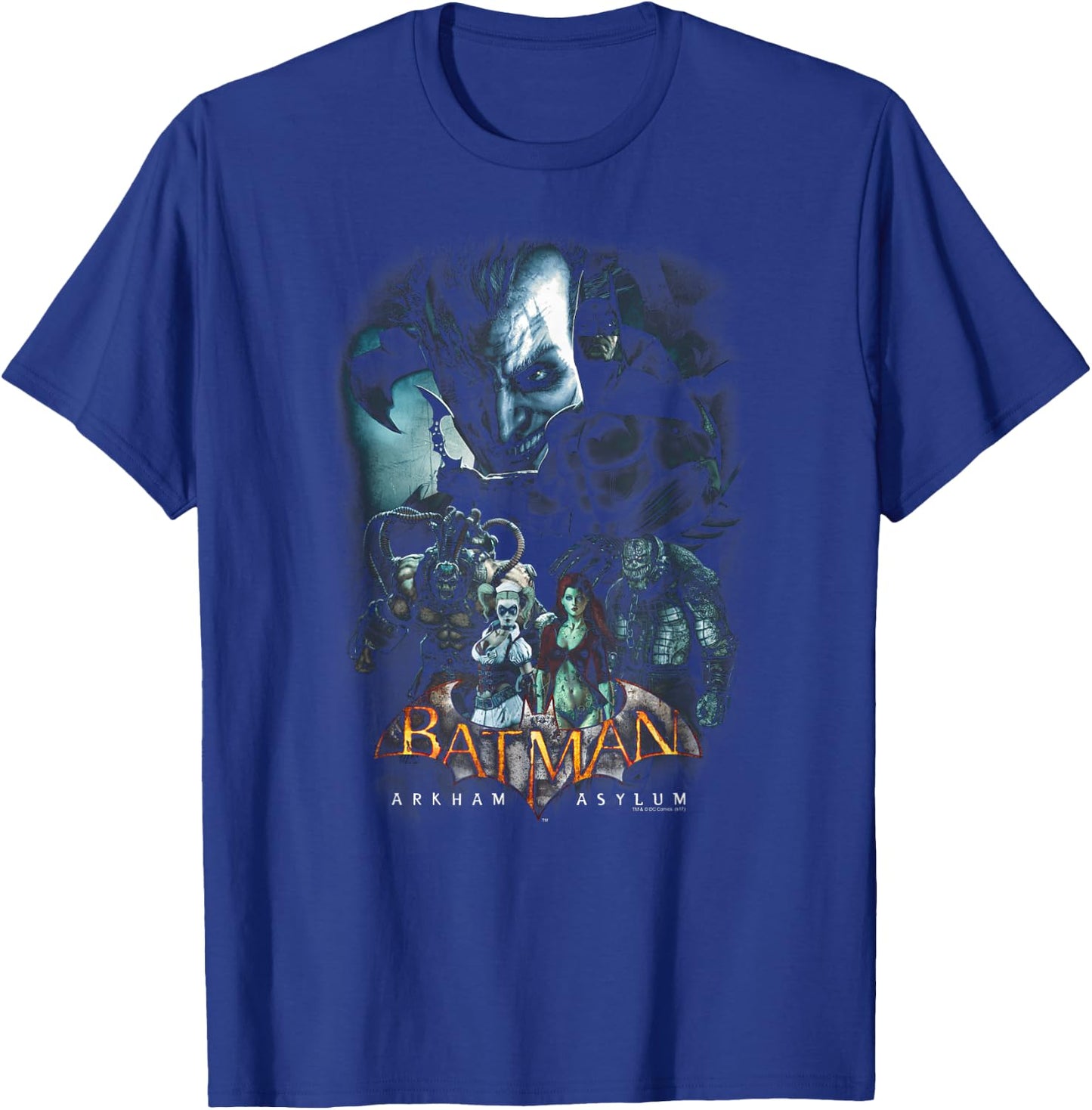 Batman: Arkham Asylum Five Against One T-Shirt - T-Shirt | Royal