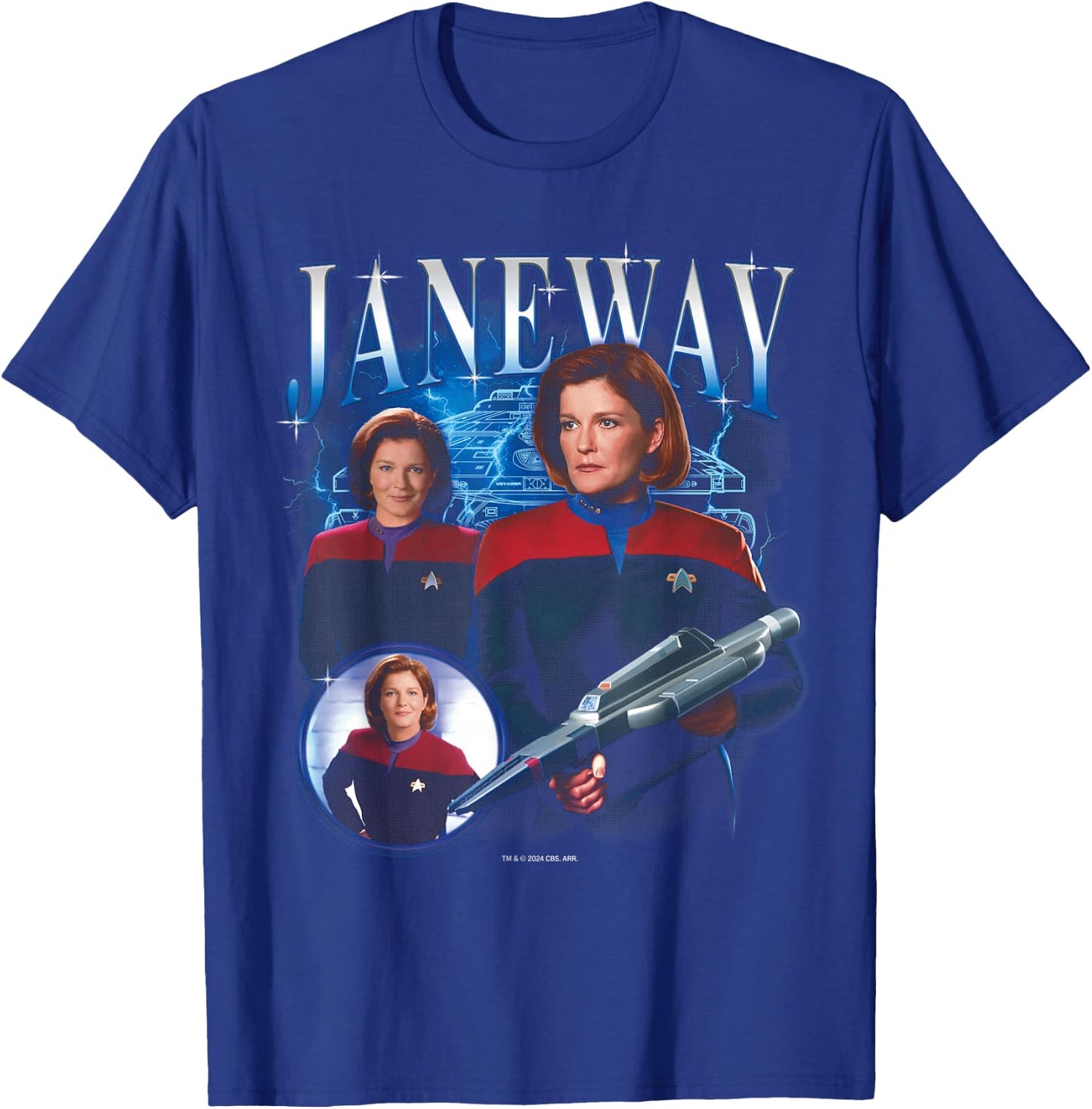 Star Trek: Voyager Janeway Heartthrob T-Shirt - T-Shirt | Royal