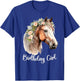 Horse Birthday Girl Party Outfit Pony Daughter Women Girls T-Shirt - T-Shirt | Royal