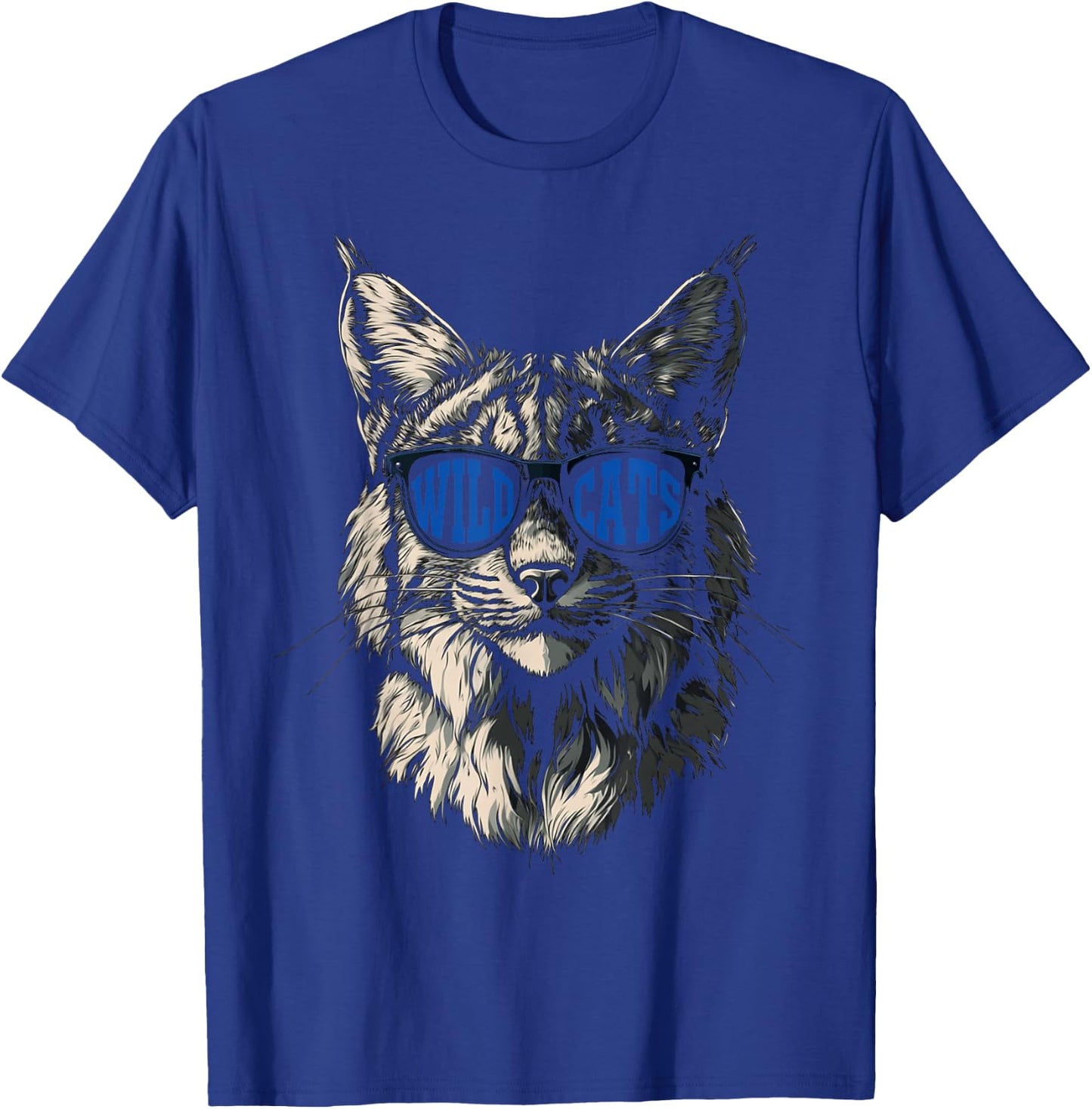 Classic Wildcats Name Styles | Cat's Lovers Animal Game Day T-Shirt - T-Shirt | Royal