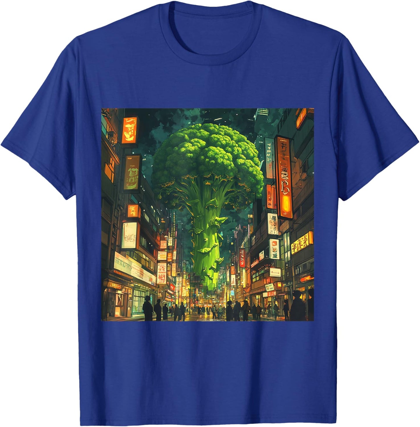 Mob Psycho100 Anime Fan Art Broccoli Tree City T-Shirt - T-Shirt | Royal