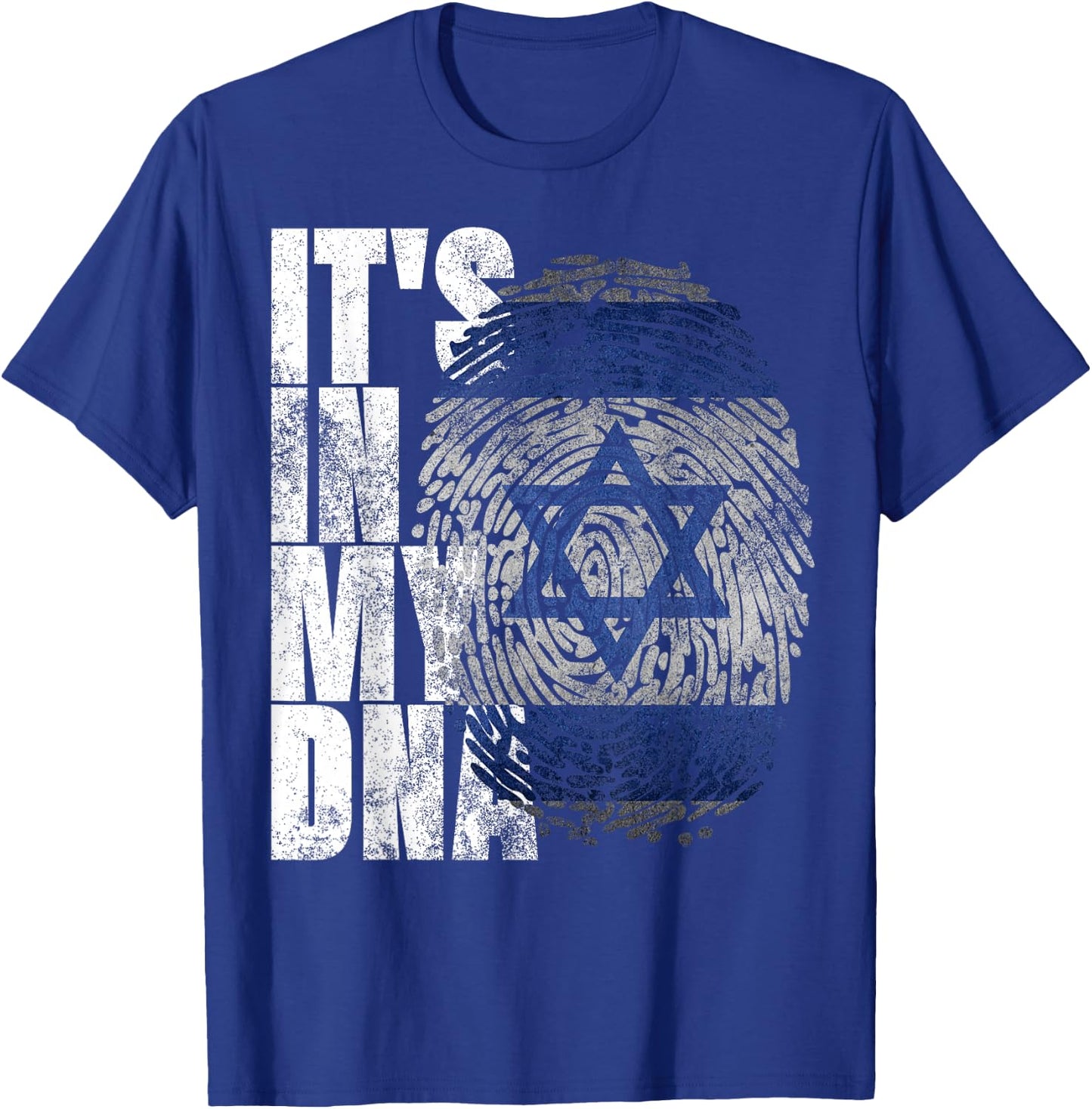 It's In My DNA Israel Religious Gifts Israeli Flag Jewish T-Shirt - T-Shirt | Royal