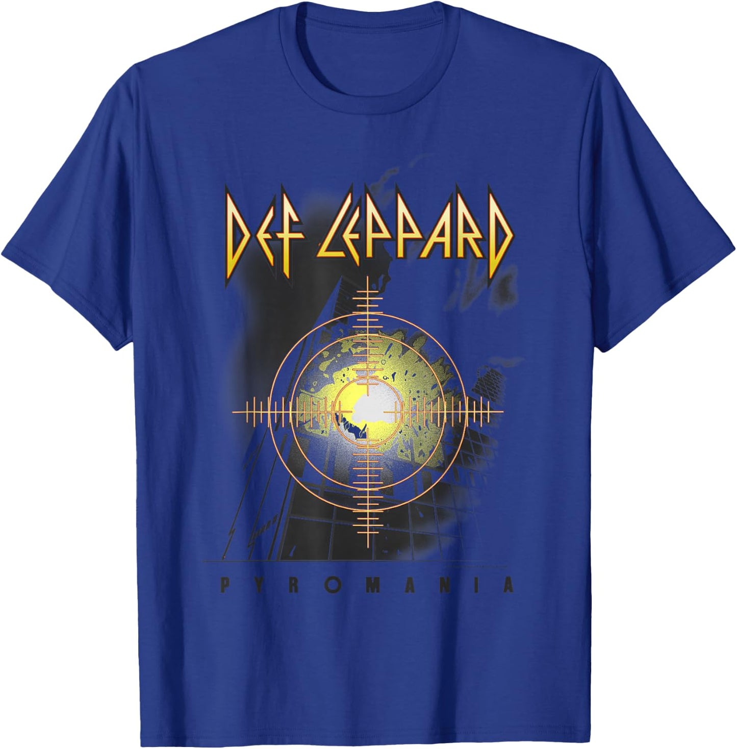 Def Leppard Pyro - Adult, Red, Small, Short Sleeve T-Shirt - T-Shirt | Royal