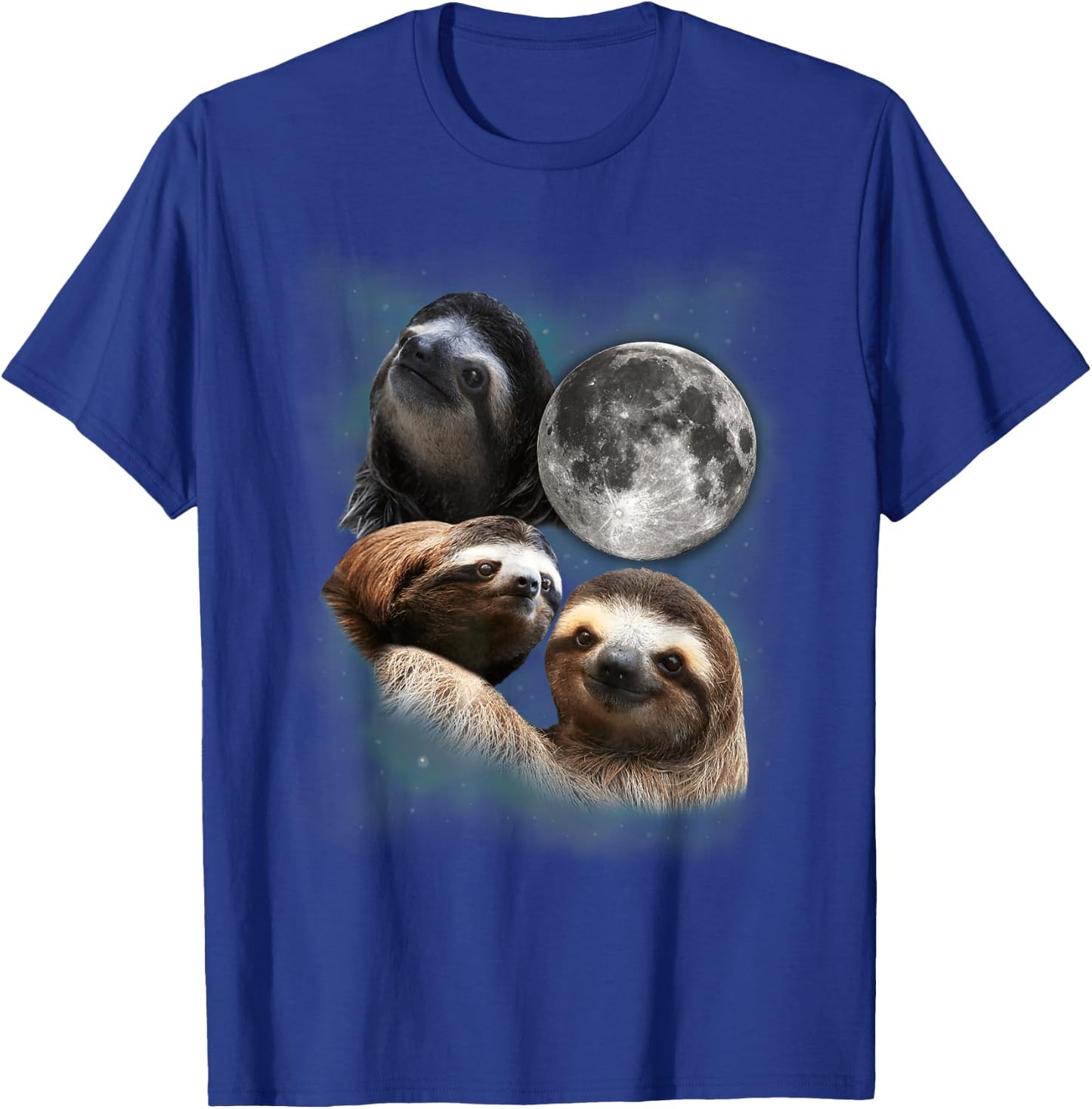 Three Sloths Moon Parody Shirt - Funny Wolf Parody T-Shirt - T-Shirt | Royal