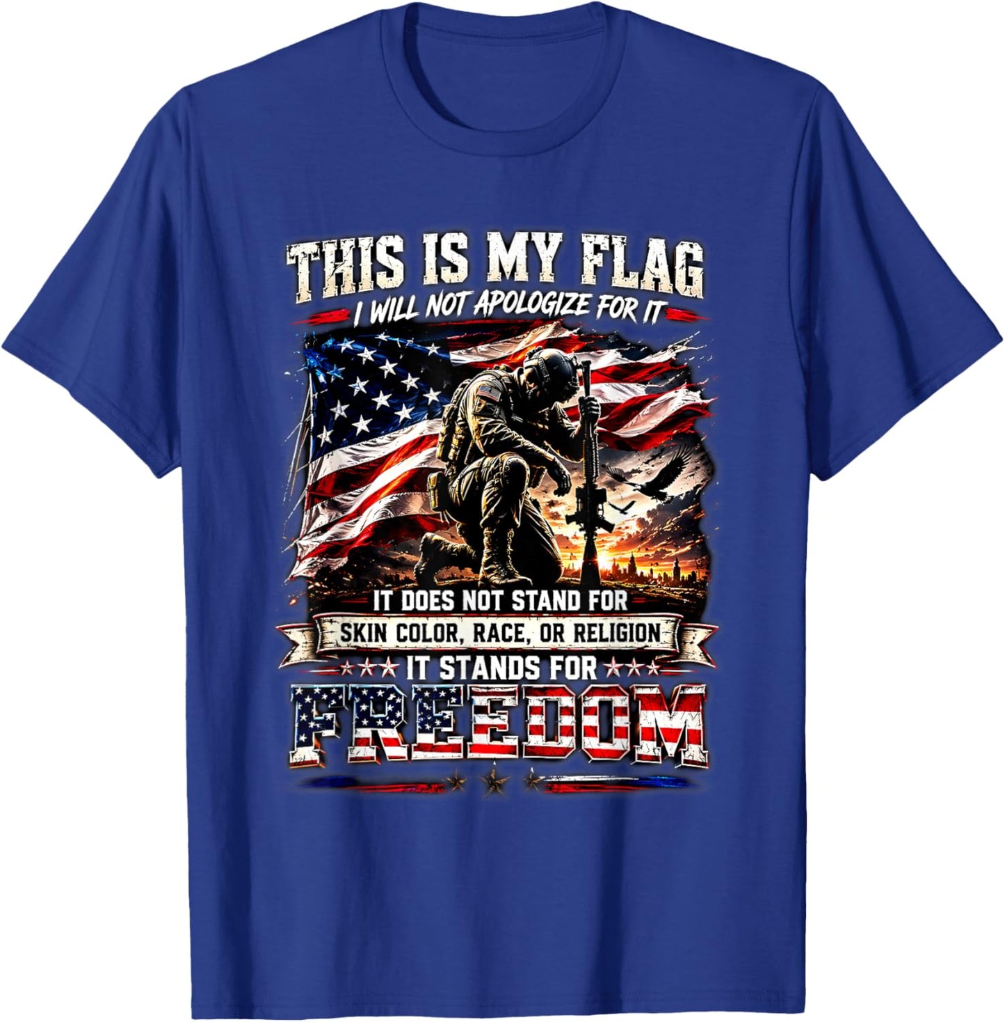 This Will Not Apologize for N is My Flag Does Not Stand for T-Shirt - T-Shirt | Royal