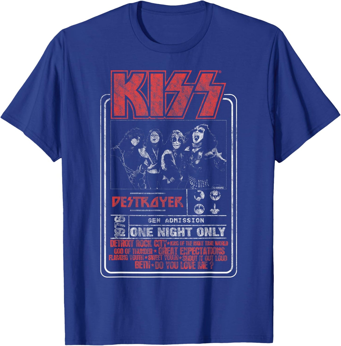 KISS - One Night Only T-Shirt - T-Shirt | Royal